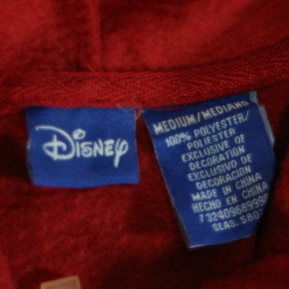 DISNEY Chip & Dale Fleece Hooded Pullover Sz MEDIUM - Picture 3 of 11